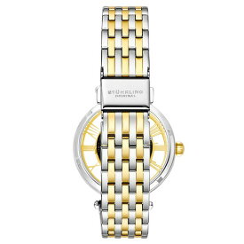 スターリング レディース 腕時計 アクセサリー Women's Automatic Gold-Tone and Silver-Tone Stainless Steel Link Bracelet Watch 38mm Yellow