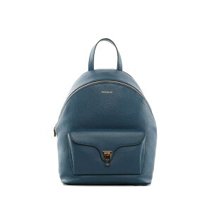 �R�`�l�� ���f�B�[�X �o�b�N�p�b�N�E�����b�N�T�b�N �o�b�O Front-pocket leather backpack Blue
