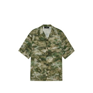 �A�~�� �����Y �V���c �g�b�v�X Camouflage-pattern shirt Green