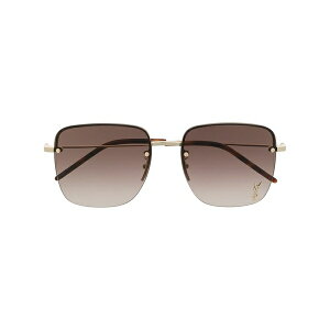 �T�����[���� �A�C�E�F�A �����Y �T���O���X�E�A�C�E�F�A �A�N�Z�T���[ Logo-plaque tinted sunglasses Gold