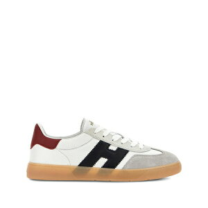 �z�[�K�� �����Y �X�j�[�J�[ �V���[�Y Logo-appliqu䩘R leather sneakers White