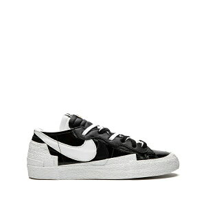 �i�C�L �����Y �X�j�[�J�[ �V���[�Y X sacai blazer low black patent leather sneakers Black