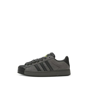 �A�f�B�_�X �����Y �X�j�[�J�[ �V���[�Y Superstar st three-stripe sneakers Grey