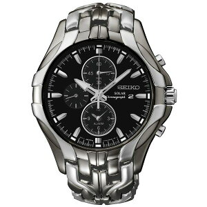 ZCR[ fB[X uXbgEoOEANbg ANZT[ Men's Chronograph Solar Excelsior Two-Tone Stainless Steel Bracelet Watch 43mm SSC139 No Color