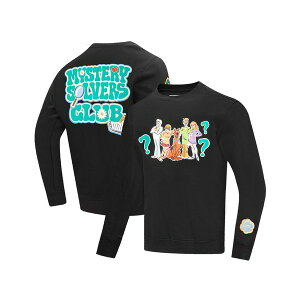 �t���[�Y �}�b�N�X �����Y �p�[�J�[�E�X�E�F�b�g�V���c �A�E�^�[ Men's and Women's Black Scooby-Doo Mystery Solving Club Pullover Sweatshirt Black