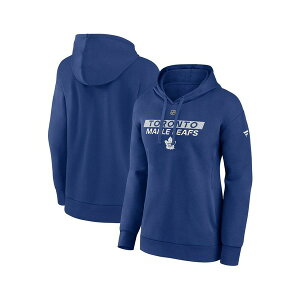 t@ieBNX fB[X p[J[EXEFbgVc AE^[ Women's Blue Toronto Maple Leaf's Authentic Pro Core Primary Fleece Pullover Hoodie Blue
