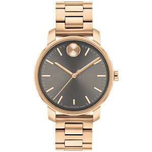 oh fB[X rv ANZT[ Women's Bold Access Swiss Quartz Ionic Plated Carnation Gold Steel Watch 34mm Rose-Gold