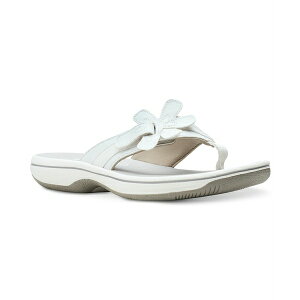 N[NX fB[X T_ V[Y Women's Cloudsteppers Brinkley Flora Sandals White