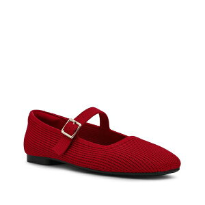 �A���N���C�� ���f�B�[�X �T���_�� �V���[�Y Women's Mabel Knit Mary Jane Flats Red