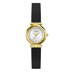 QX fB[X rv ANZT[ Women's Black Gold Tone Analog Watch, 26mm Gold-tone