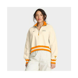iCL fB[X p[J[EXEFbgVc AE^[ Women's Tan Tennessee Volunteers Legacy Half-Zip Sweatshirt Cream