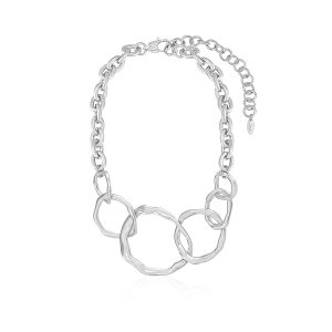 �G�e�B�J ���f�B�[�X �l�b�N���X�E�`���[�J�[�E�y���_���g�g�b�v �A�N�Z�T���[ Interlocking Chain Necklace Silver