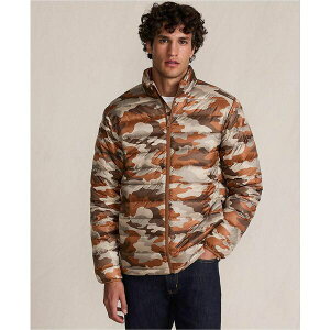 YGh Y WPbgu] AE^[ Men's Wanderweight Packable Print Down Jacket Warm cinnamon camo