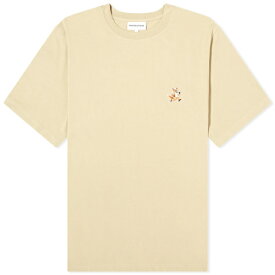 メゾンキツネ メンズ Tシャツ トップス Maison Kitsun Speedy Fox Patch Comfort T-Shirt Neutrals