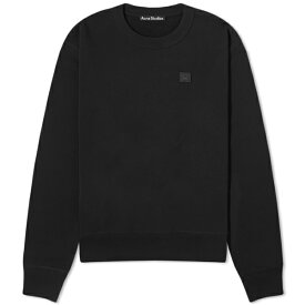 アクネ ストゥディオズ メンズ パーカー・スウェットシャツ アウター Acne Studios Fairah Face Crew Sweat Black