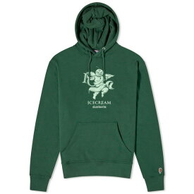 アイスクリーム メンズ パーカー・スウェットシャツ アウター ICECREAM Cherub Popover Hoodie Green