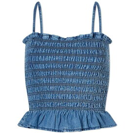 イザベルマラン レディース カットソー トップス Isabel Marant toile Daline Smoked Top Blue