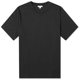 サンスペル メンズ Tシャツ トップス Sunspel Heavy Weight T-Shirt Black