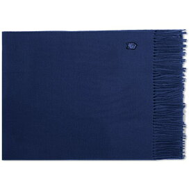 メゾンキツネ メンズ マフラー・ストール・スカーフ アクセサリー Maison Kitsune Fox Head Patch Wool Scarf Blue