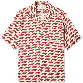 ルード メンズ シャツ トップス Rhude Dolce Vita Silk Shirt Red