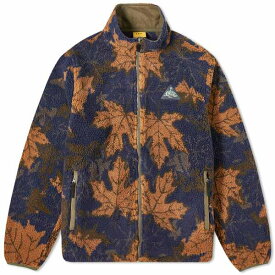 ダイム メンズ パーカー・スウェットシャツ アウター Dime Zip Through Canadian Sherpa Fleece Orange