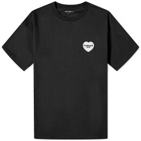 カーハート メンズ Tシャツ トップス Carhartt WIP Heart Bandana T-Shirt Black