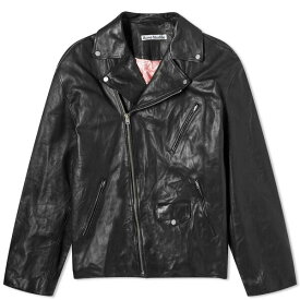 アクネ ストゥディオズ メンズ ジャケット＆ブルゾン アウター Acne Studios Liker Distressed Nappa Leather Jacket Black