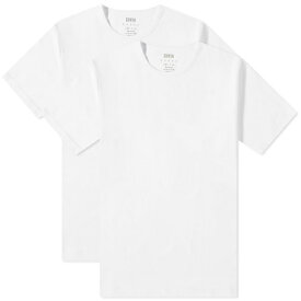 エドウィン メンズ Tシャツ トップス Edwin Double Pack T-Shirt White