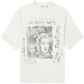 ランバン メンズ Tシャツ トップス Lanvin x Future Print T-Shirt Black