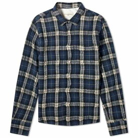 オフィシンジェネレール メンズ シャツ トップス Officine Gnrale Benoit Wrinkle Check Shirt White