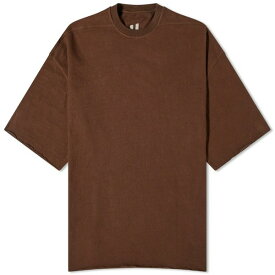 リックオウエンス メンズ Tシャツ トップス Rick Owens Tommy T-Shirt Brown