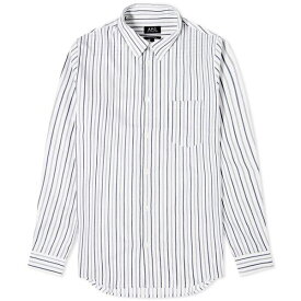 アーペーセー メンズ シャツ トップス A.P.C. Clement Stripe Shirt White