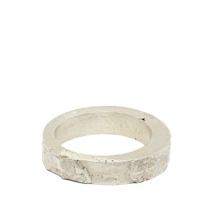�p�E�� �����Y �����O �A�N�Z�T���[ Hammered-effect band ring Silver