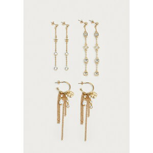 �C�[�u�� �A���h �I�h ���f�B�[�X �s�A�X���C�������O �A�N�Z�T���[ 3 PACK - Earrings - shiny gold-coloured