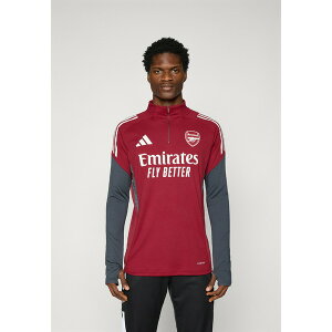 �A�f�B�_�X �����Y �J�b�g�\�[ �g�b�v�X ARSENAL FC 25/26 TIRO 25 EUROPEAN TRAINING TOP - Club wear - team coll burgundy/dark grey
