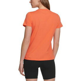 ダナ キャラン ニューヨーク レディース Tシャツ トップス Women's Cotton Embellished-Logo T-Shirt Hot Coral