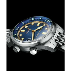 スピ二カー レディース 腕時計 アクセサリー Men's Bradner Automatic Silver-Tone Stainless Steel Bracelet Watch 42mm Navy