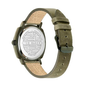 テッドベーカー レディース 腕時計 アクセサリー Men's Caine Green Leather Strap Watch 42mm Green