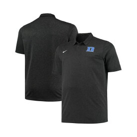 ナイキ レディース シャツ トップス Men's Heathered Black Duke Blue Devils Big and Tall Performance Polo Shirt Heathered Black