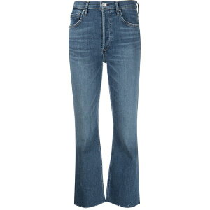 �V�`�Y���Y �I�u �q���[�}�j�e�B ���f�B�[�X �f�j���p���c �{�g���X Raw-cut hem denim jeans Blue
