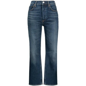 �V�`�Y���Y �I�u �q���[�}�j�e�B ���f�B�[�X �f�j���p���c �{�g���X Jolene stonewashed cropped jeans Blue
