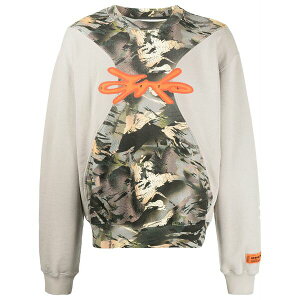 �w���� �v���X�g�� �����Y �p�[�J�[�E�X�E�F�b�g�V���c �A�E�^�[ Camouflage-panel cotton sweatshirt Green