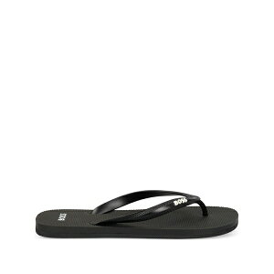 �{�X �����Y �T���_�� �V���[�Y Logo-embossed flip-flops Black