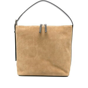 �A�[�y�[�Z�[ ���f�B�[�X �V�����_�[�o�b�O �o�b�O Zip-top shoulder bag Neutrals