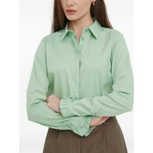 ���X ���b�V�� ���f�B�[�X �V���c �g�b�v�X Mattie ruffled long-sleeves shirt Green