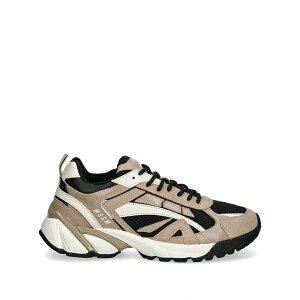�G���G�X�W�C�G�� ���f�B�[�X �X�j�[�J�[ �V���[�Y Panelled lace-up sneakers Grey