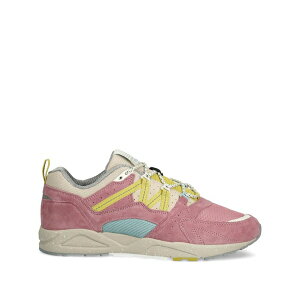 �J���t �����Y �X�j�[�J�[ �V���[�Y Fusion 2.0 suede panelled sneakers Pink