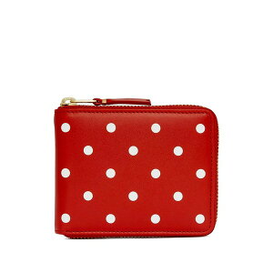 �R���f�M�����\�� �����Y ���z �A�N�Z�T���[ Polka-dot zip-around wallet Red