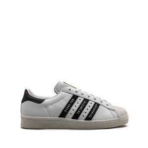 �A�f�B�_�X �����Y �X�j�[�J�[ �V���[�Y Superstar 80s human made white/black sneakers White
