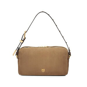 �s���R ���f�B�[�X �V�����_�[�o�b�O �o�b�O Medium crossbody boston bag in spray-effect suede Neutrals